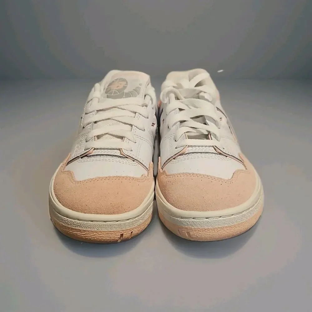 New Balance Girls White Pink Lace-Up Sneakers UK 5 EU 38 US 5.5